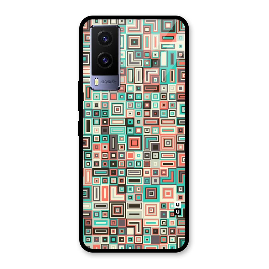 Pretty Boxes Design Glass Back Case for Vivo V21e 5G