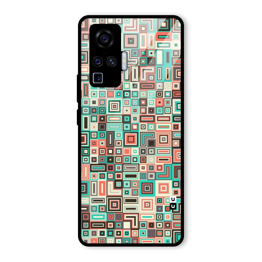 Pretty Boxes Design Glass Back Case for Vivo X50 Pro