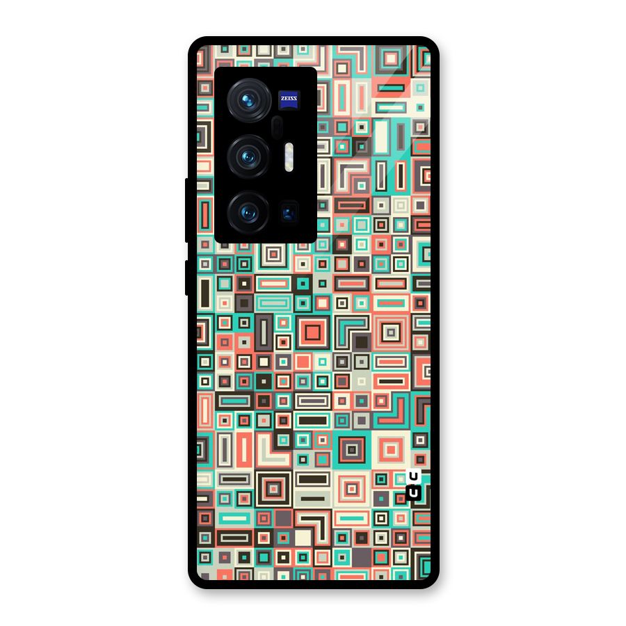 Pretty Boxes Design Glass Back Case for Vivo X70 Pro Plus