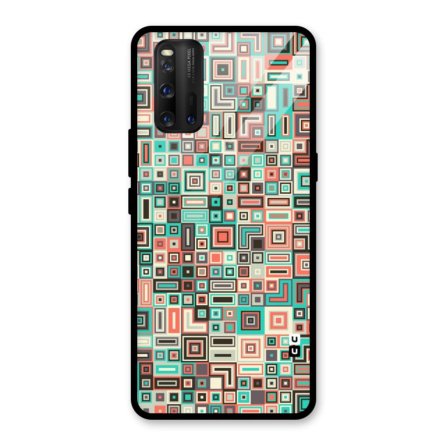 Pretty Boxes Design Glass Back Case for Vivo iQOO 3