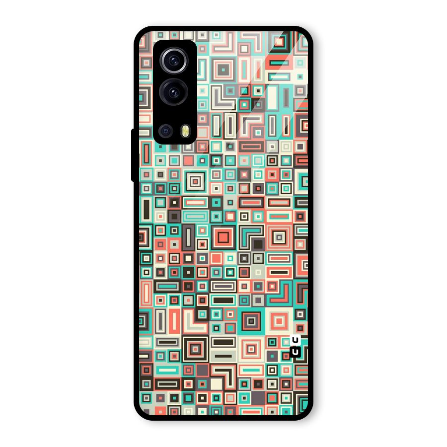 Pretty Boxes Design Glass Back Case for Vivo iQOO Z3