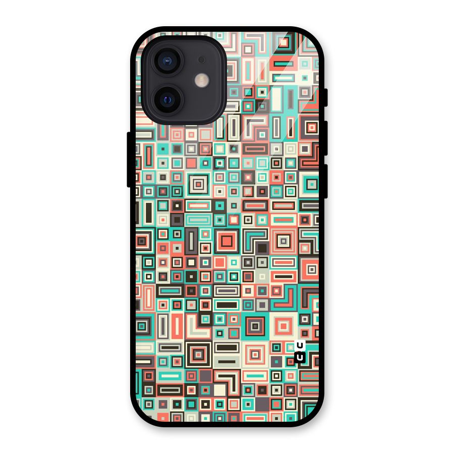 Pretty Boxes Design Glass Back Case for iPhone 12