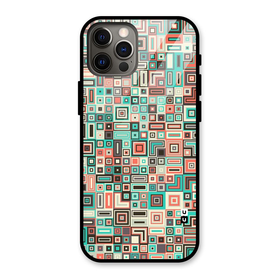 Pretty Boxes Design Glass Back Case for iPhone 12 Pro