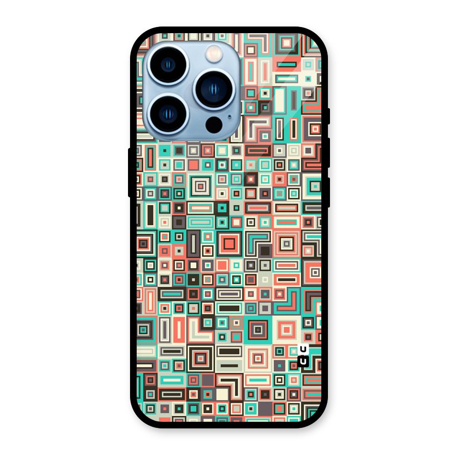 Pretty Boxes Design Glass Back Case for iPhone 13 Pro