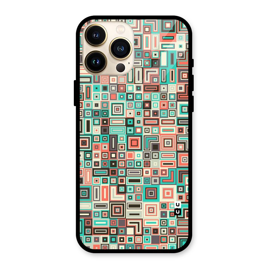 Pretty Boxes Design Glass Back Case for iPhone 13 Pro Max