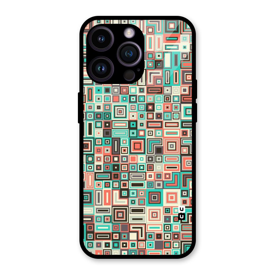 Pretty Boxes Design Glass Back Case for iPhone 14 Pro Max