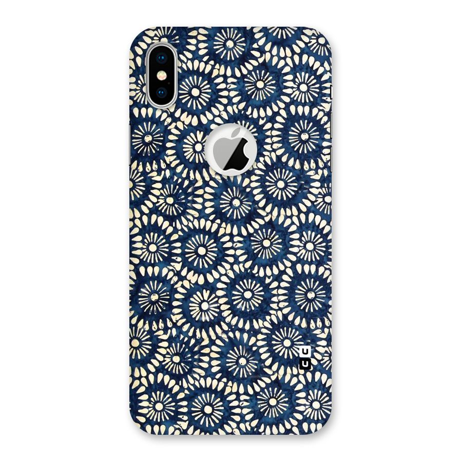 Pretty Circles Back Case for iPhone X Logo Cut