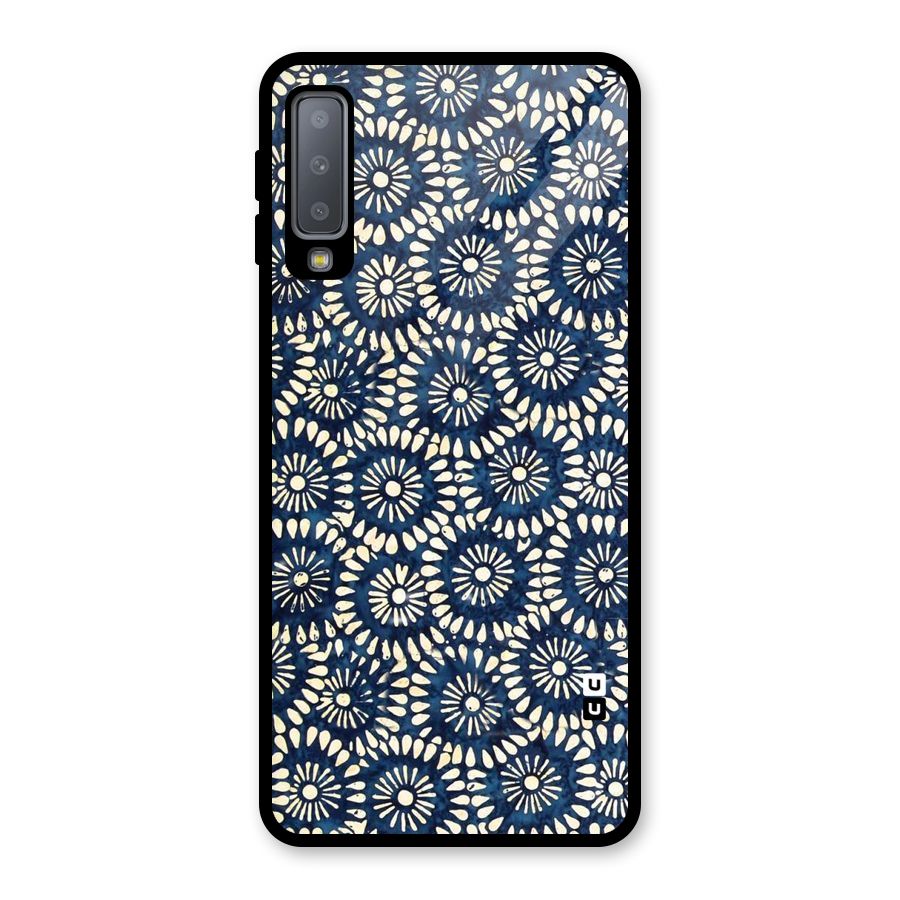 Pretty Circles Glass Back Case for Galaxy A7 (2018)