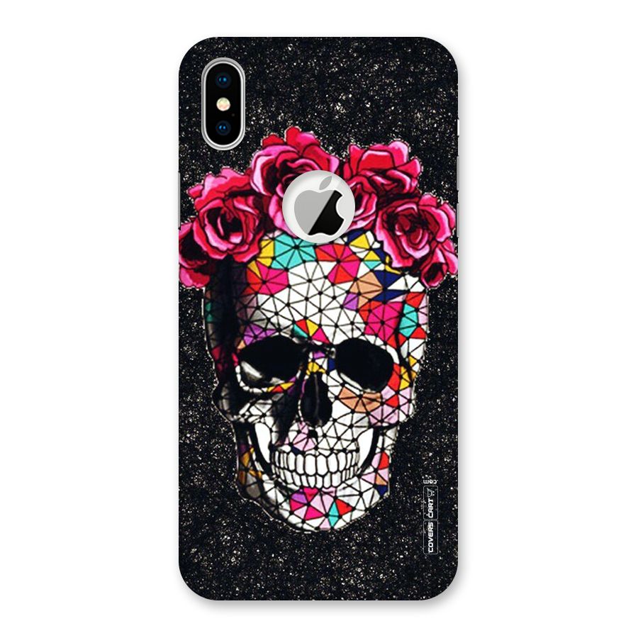 Pretty Dead Face Back Case for iPhone X Logo Cut