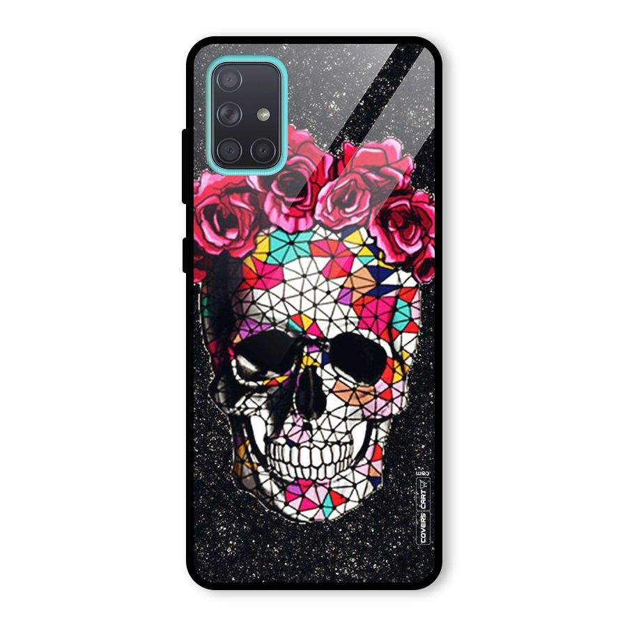 Pretty Dead Face Glass Back Case for Galaxy A71