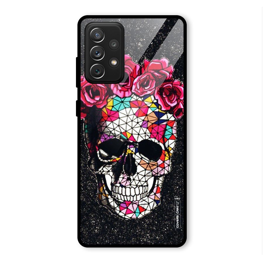 Pretty Dead Face Glass Back Case for Galaxy A72