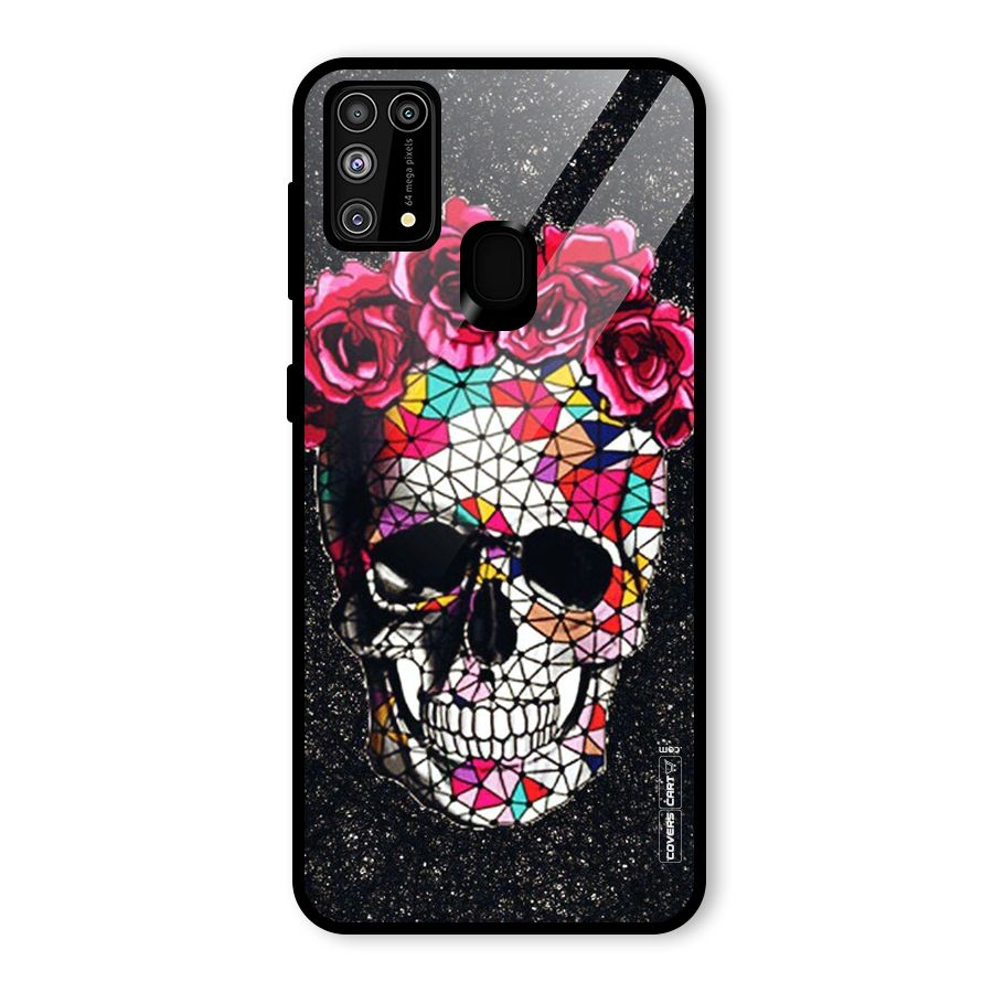 Pretty Dead Face Glass Back Case for Galaxy F41