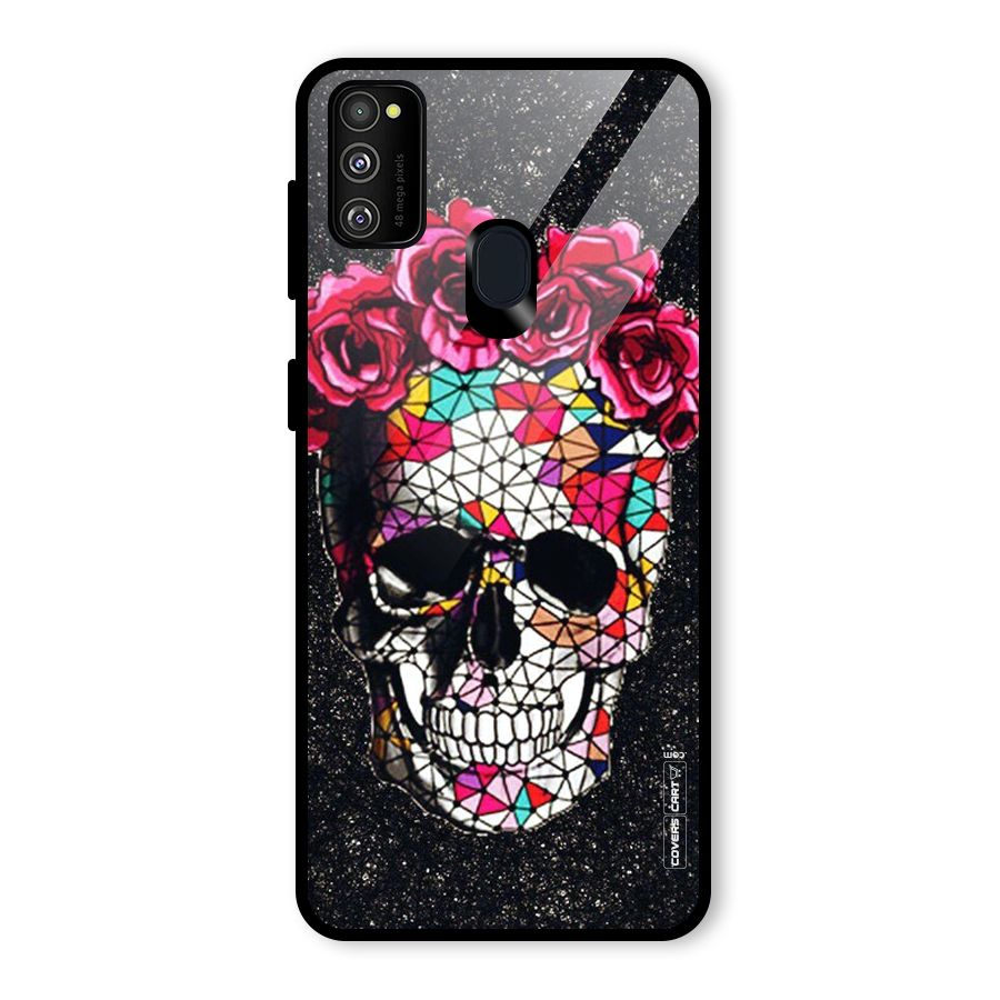 Pretty Dead Face Glass Back Case for Galaxy M30s