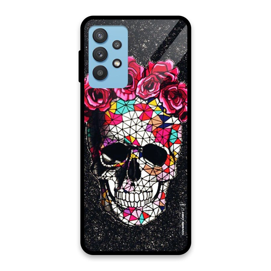 Pretty Dead Face Glass Back Case for Galaxy M32 5G
