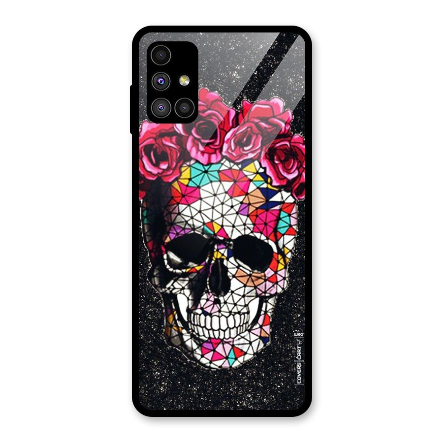 Pretty Dead Face Glass Back Case for Galaxy M51
