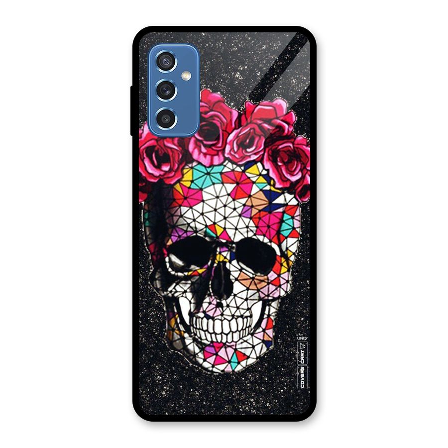 Pretty Dead Face Glass Back Case for Galaxy M52 5G