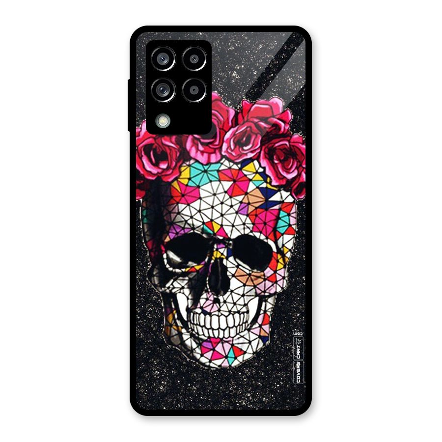 Pretty Dead Face Glass Back Case for Galaxy M53 5G