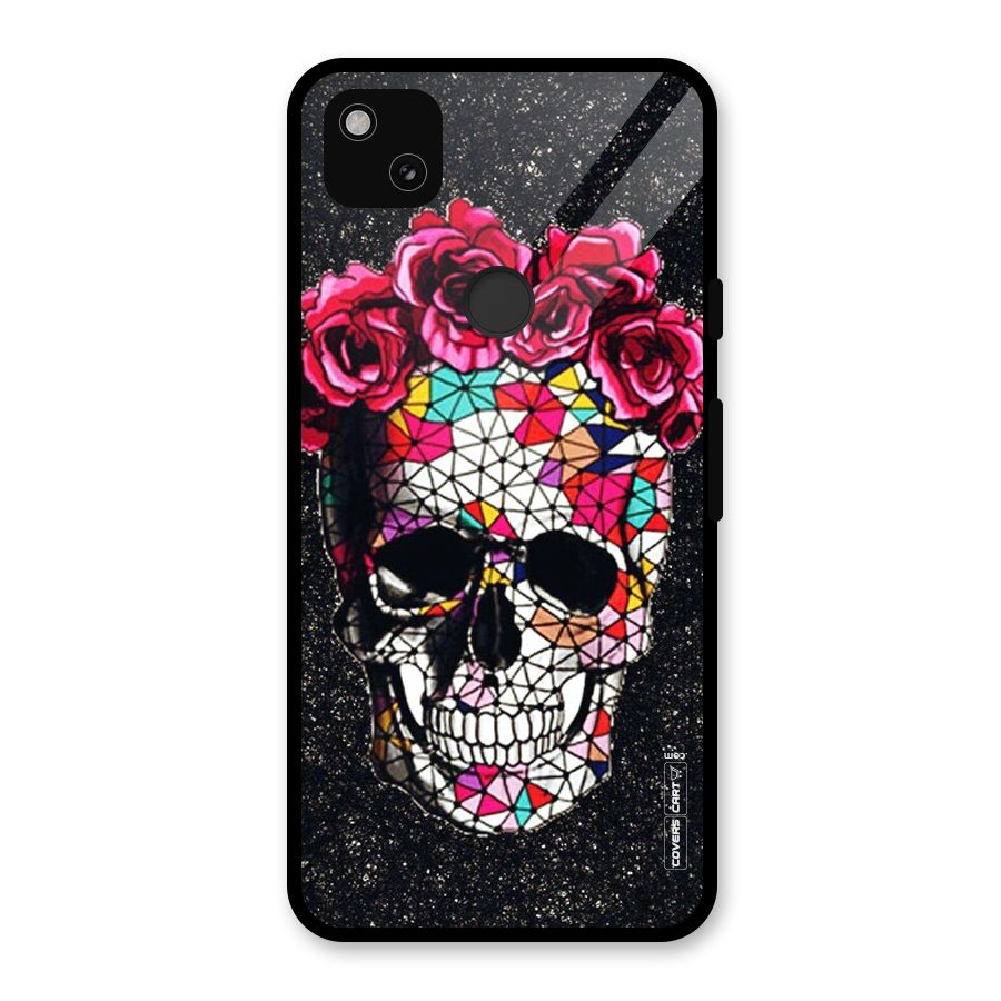 Pretty Dead Face Glass Back Case for Google Pixel 4a