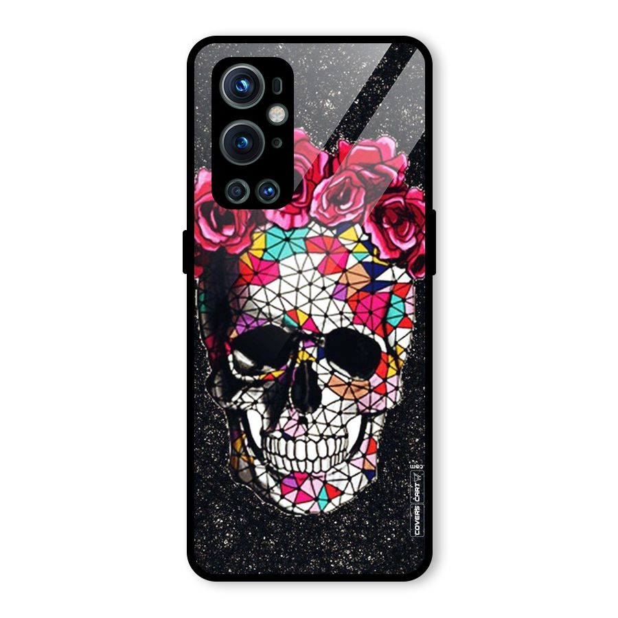 Pretty Dead Face Glass Back Case for OnePlus 9 Pro