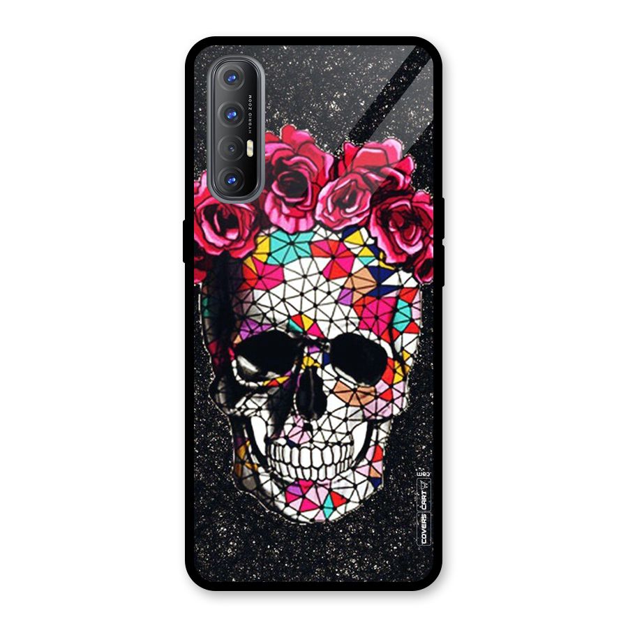 Pretty Dead Face Glass Back Case for Oppo Reno3 Pro