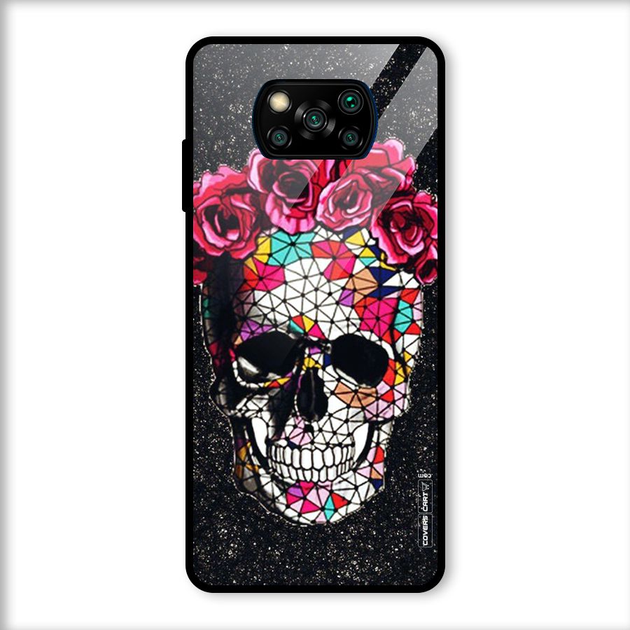 Pretty Dead Face Glass Back Case for Poco X3