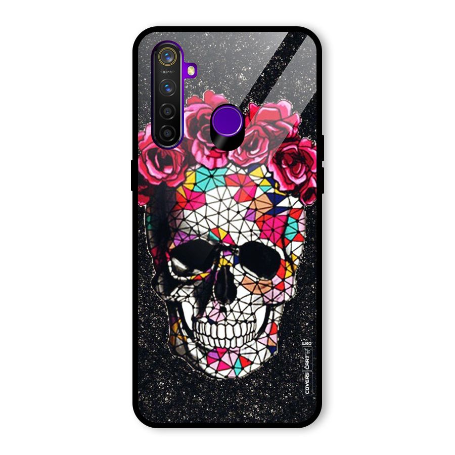 Pretty Dead Face Glass Back Case for Realme 5 Pro