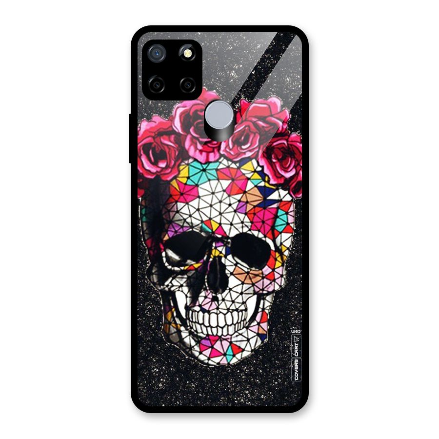 Pretty Dead Face Glass Back Case for Realme Narzo 30A