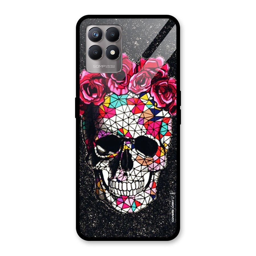 Pretty Dead Face Glass Back Case for Realme Narzo 50