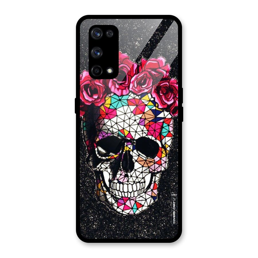 Pretty Dead Face Glass Back Case for Realme X7 Pro