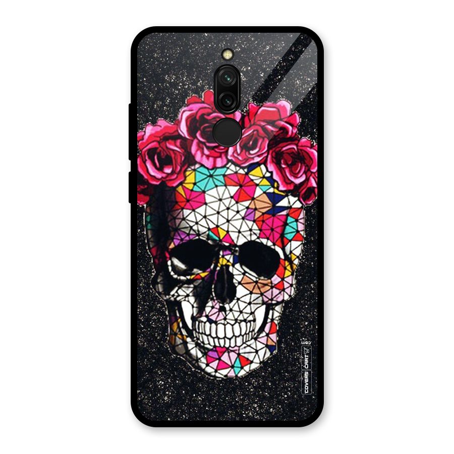 Pretty Dead Face Glass Back Case for Redmi 8