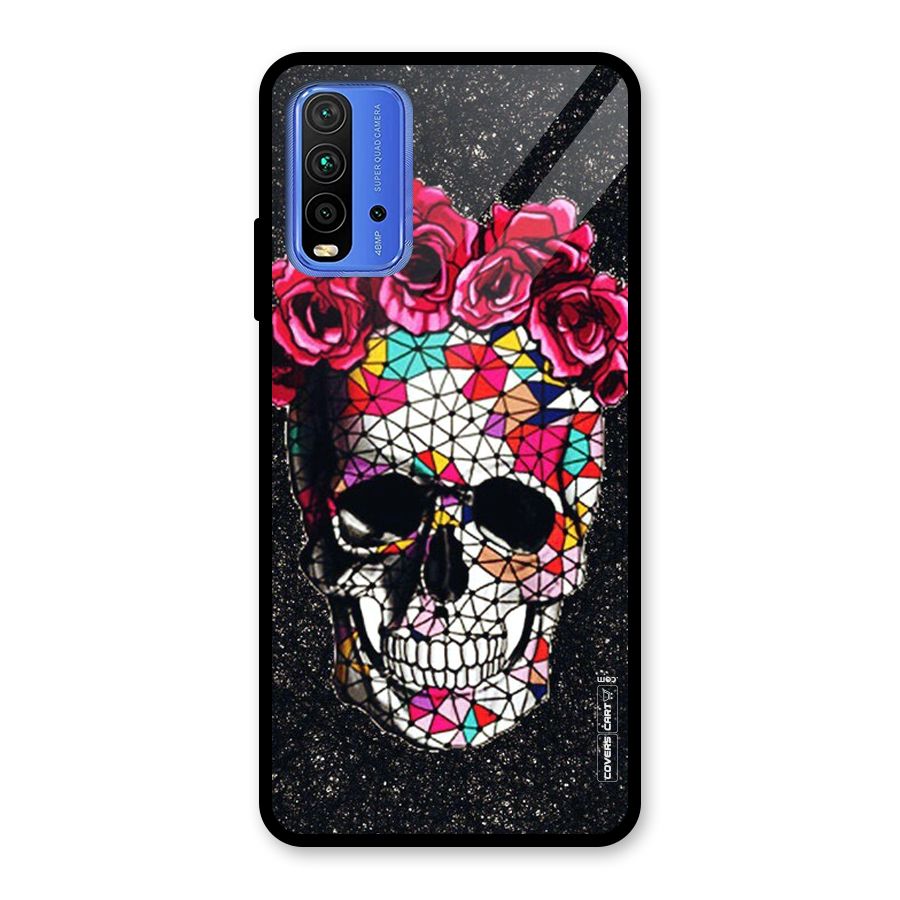 Pretty Dead Face Glass Back Case for Redmi 9 Power