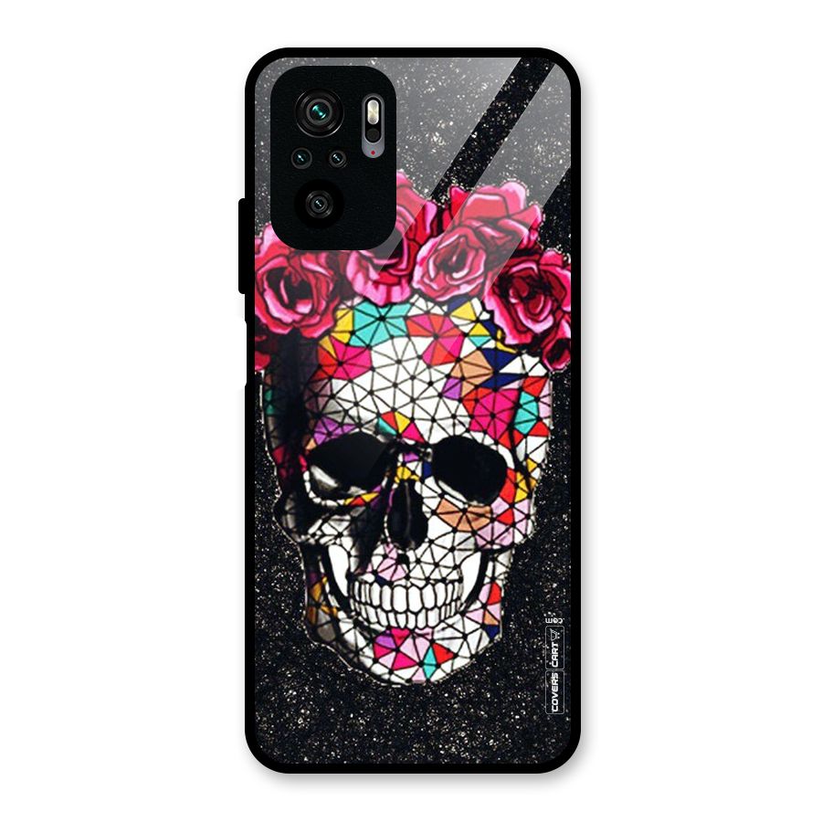 Pretty Dead Face Glass Back Case for Redmi Note 10S