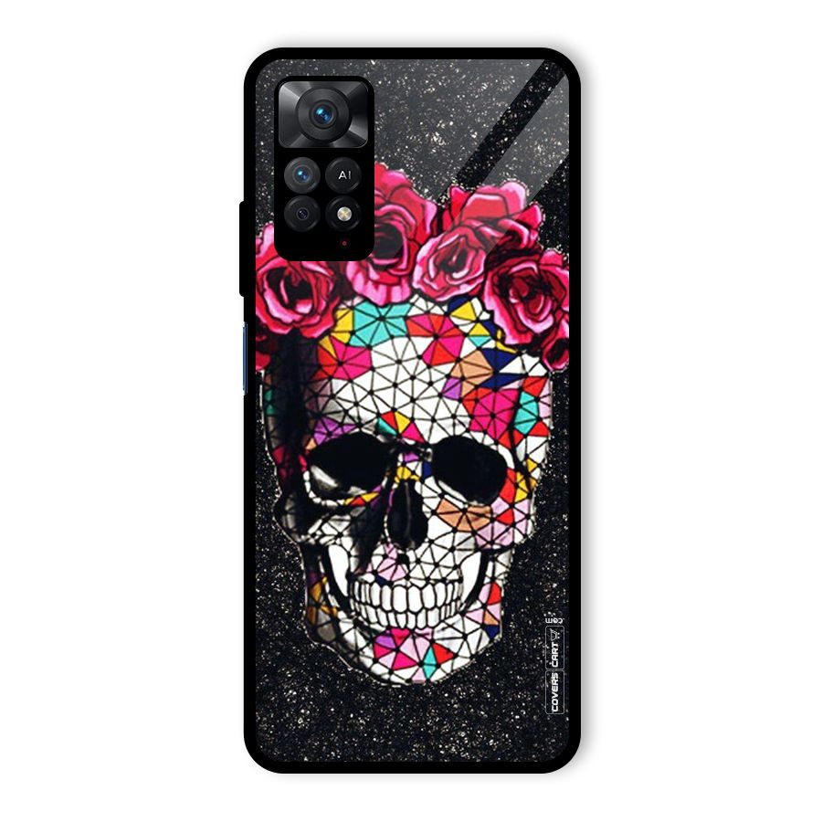 Pretty Dead Face Glass Back Case for Redmi Note 11 Pro