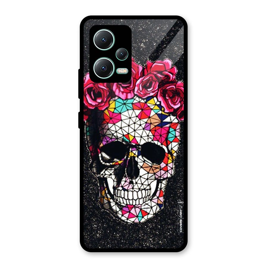 Pretty Dead Face Glass Back Case for Redmi Note 12 5G