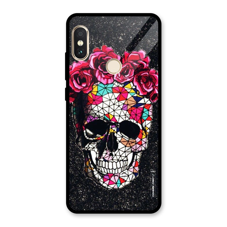 Pretty Dead Face Glass Back Case for Redmi Note 5 Pro