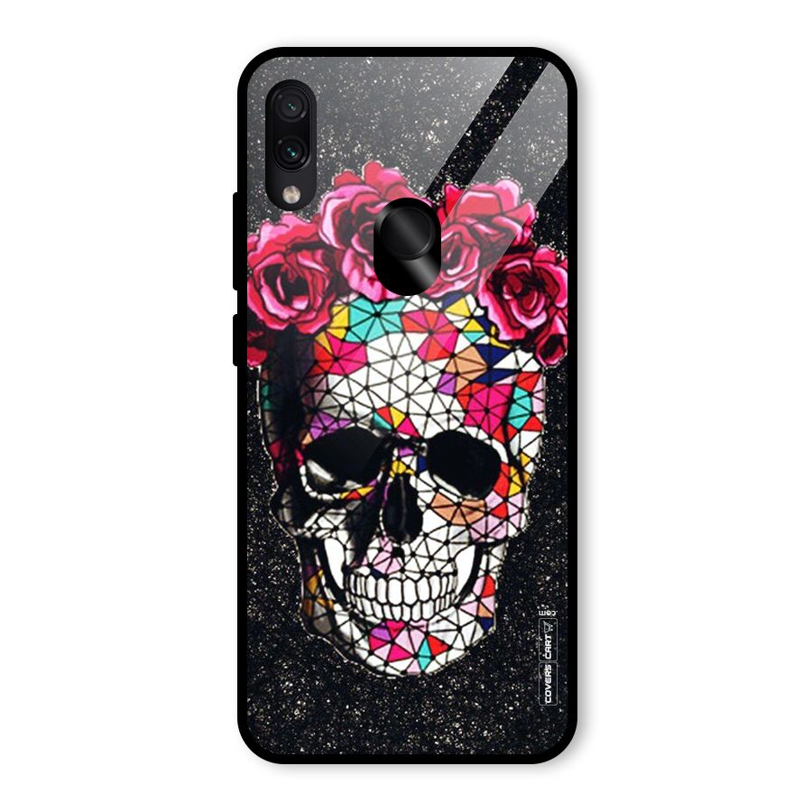 Pretty Dead Face Glass Back Case for Redmi Note 7S