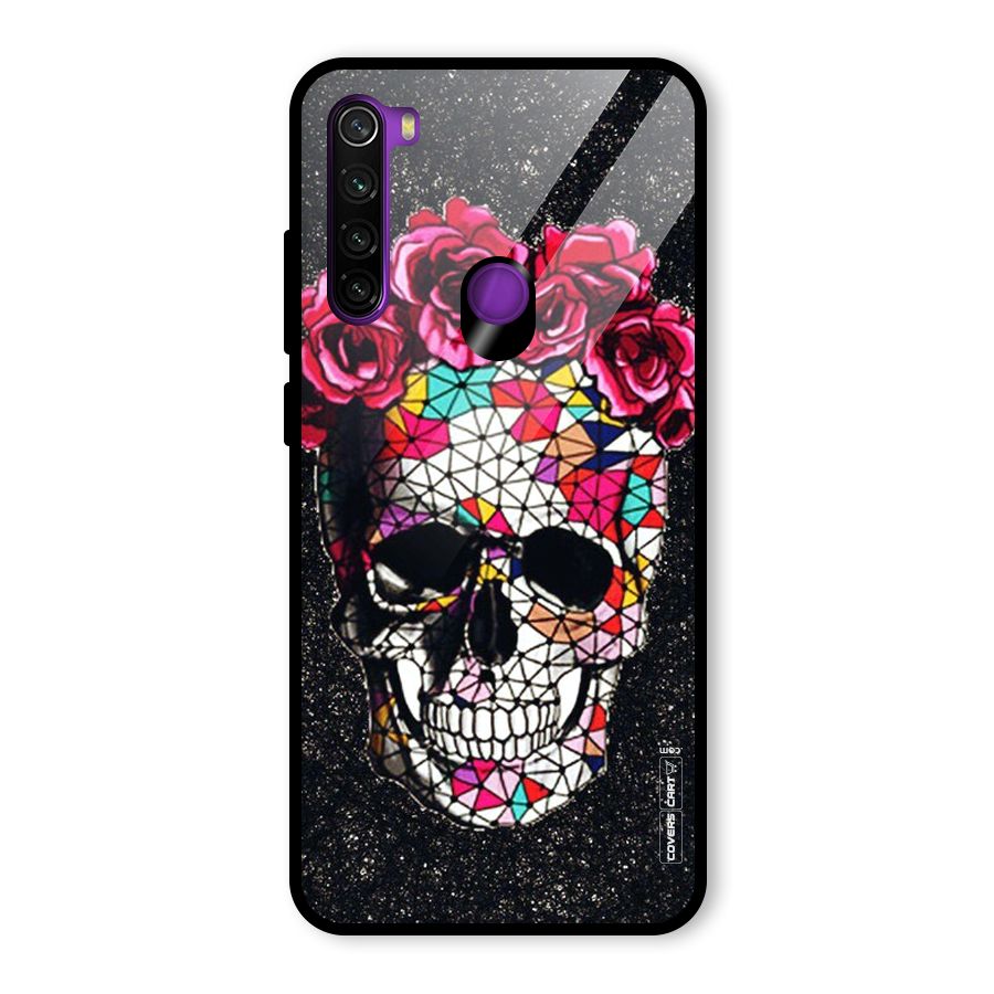 Pretty Dead Face Glass Back Case for Redmi Note 8