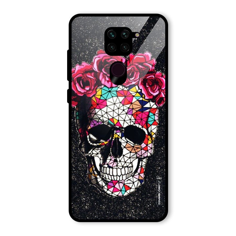 Pretty Dead Face Glass Back Case for Redmi Note 9