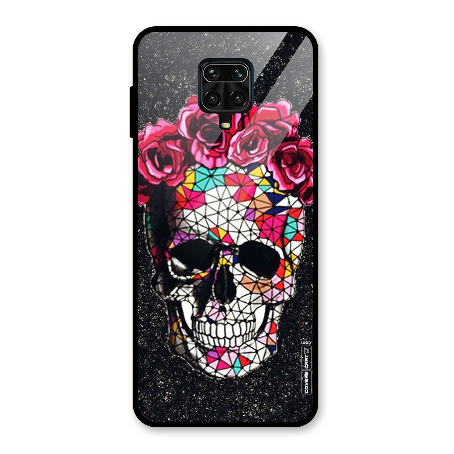 Pretty Dead Face Glass Back Case for Redmi Note 9 Pro