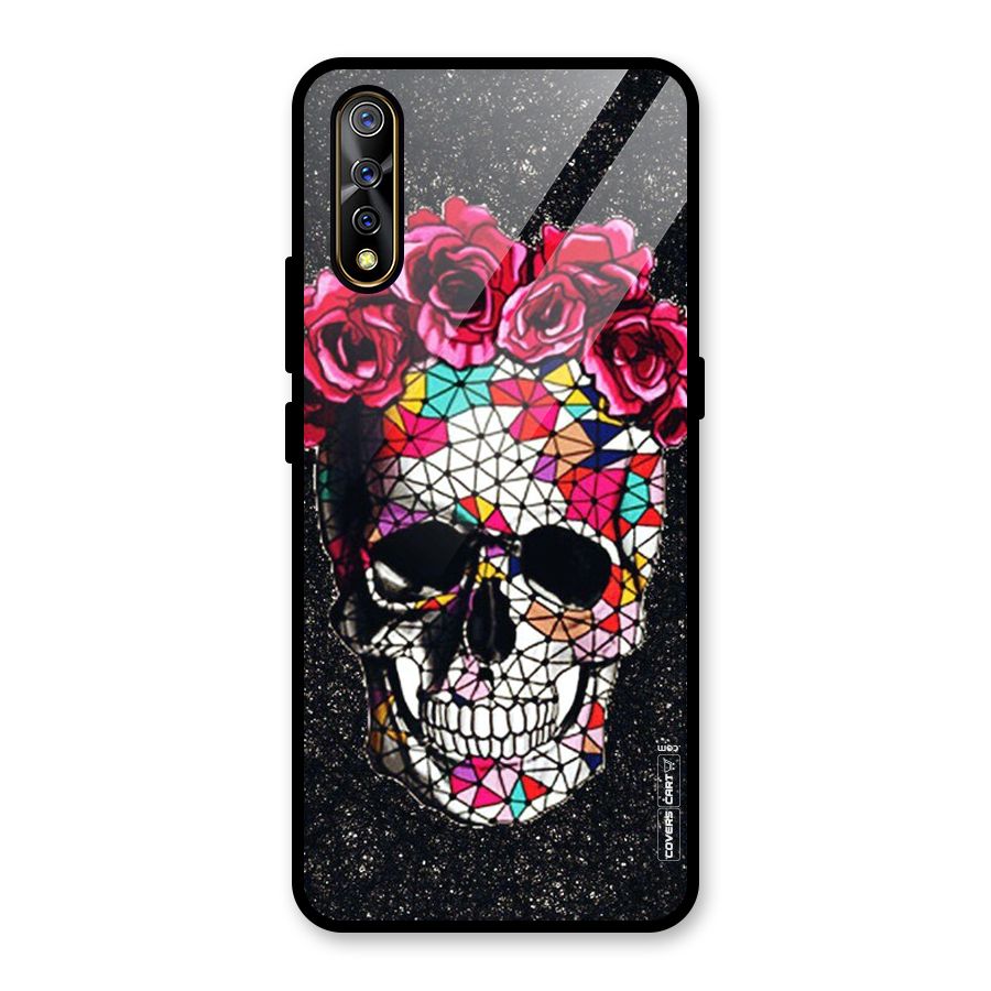 Pretty Dead Face Glass Back Case for Vivo S1