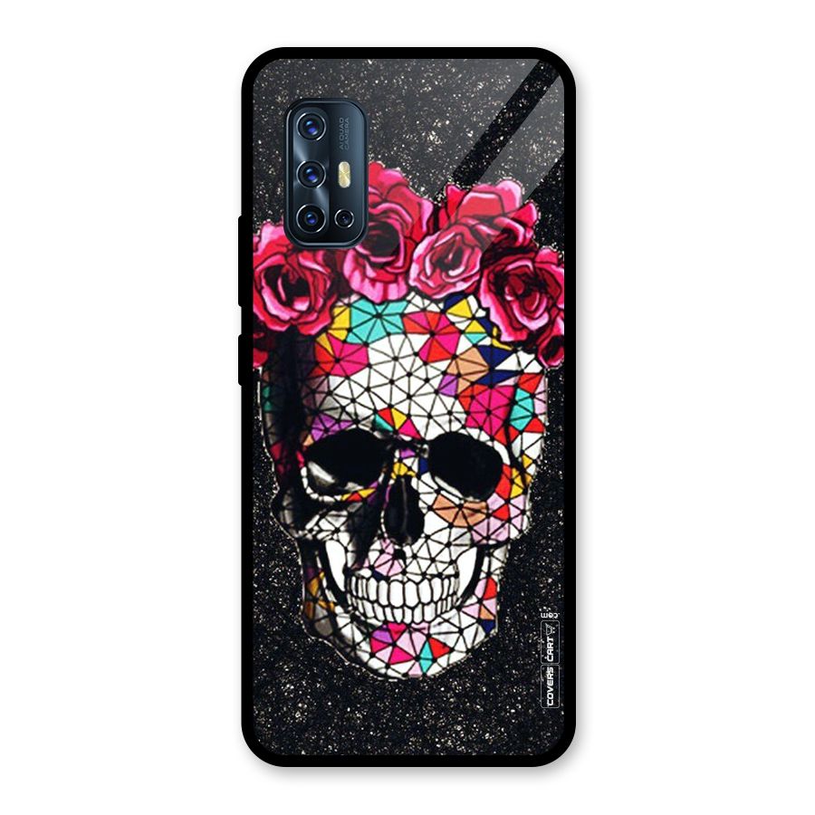 Pretty Dead Face Glass Back Case for Vivo V17