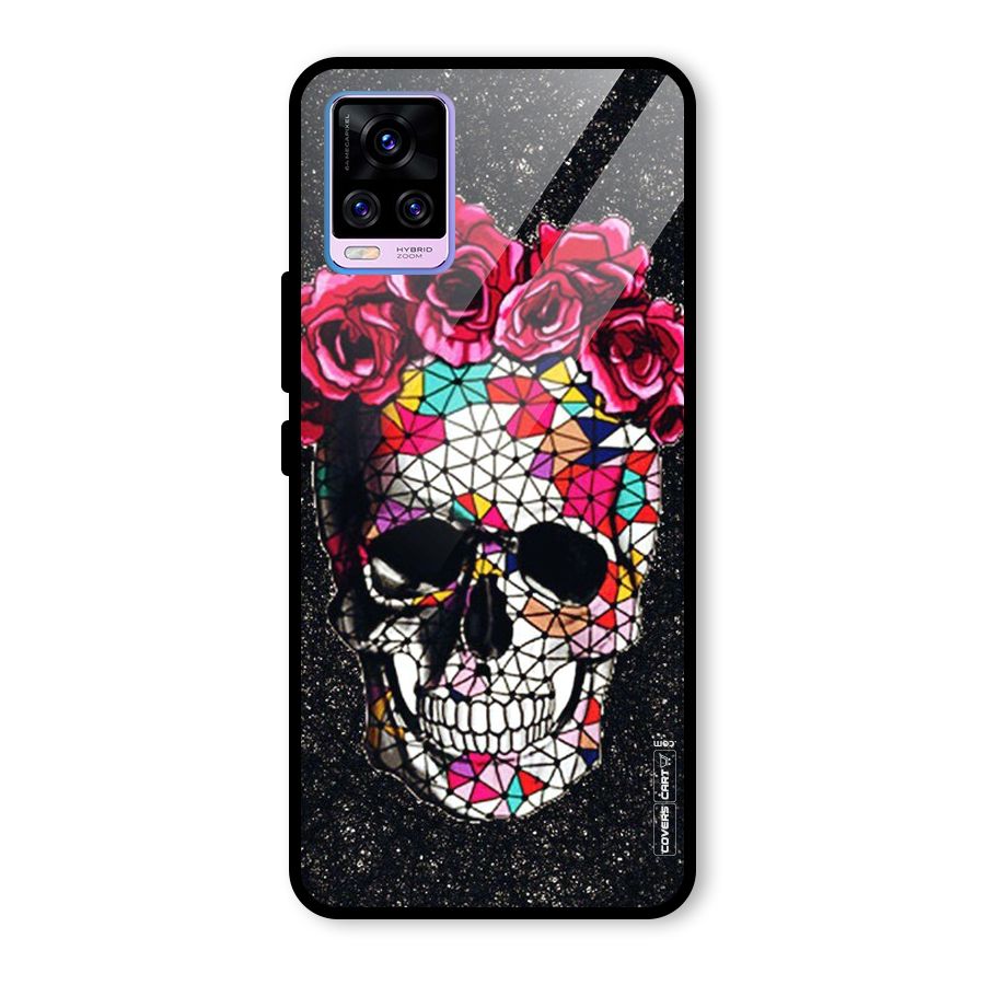 Pretty Dead Face Glass Back Case for Vivo V20 Pro