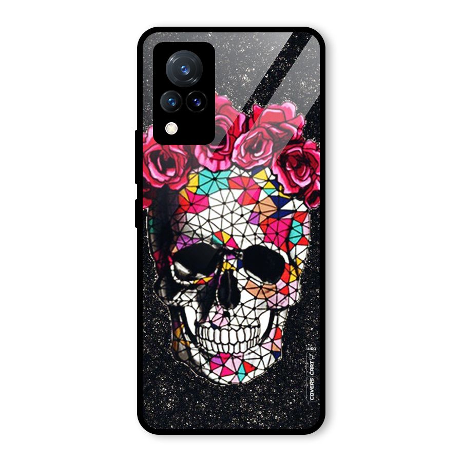 Pretty Dead Face Glass Back Case for Vivo V21 5G