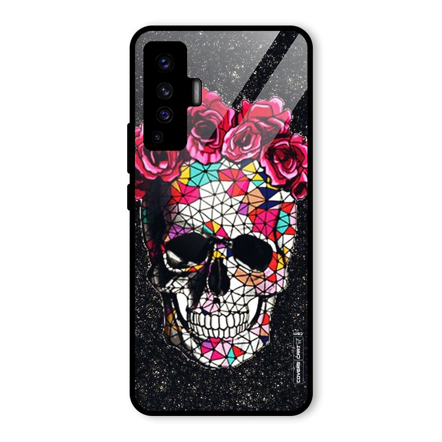 Pretty Dead Face Glass Back Case for Vivo X50