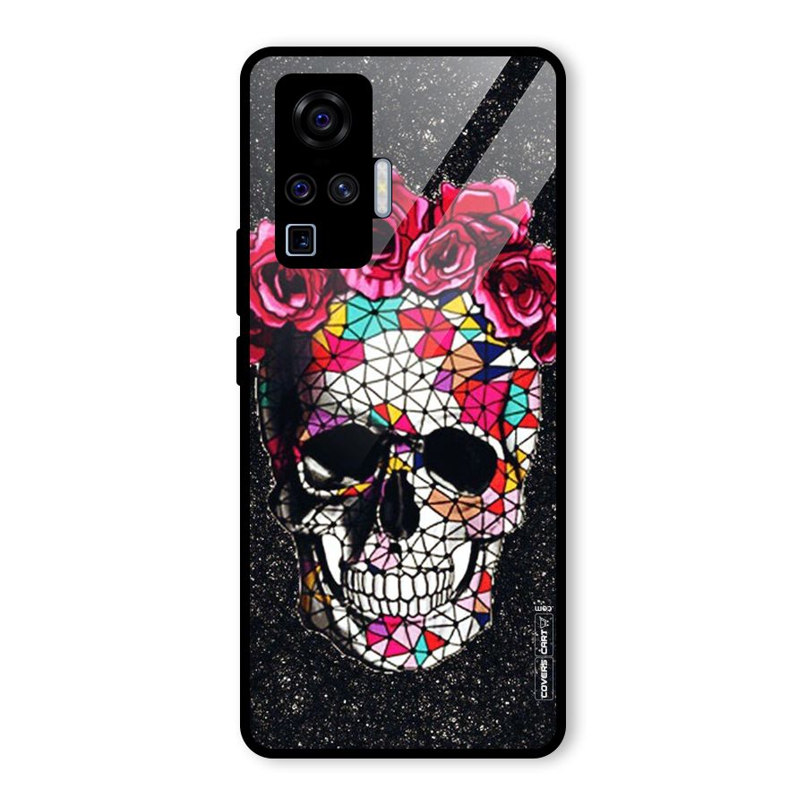 Pretty Dead Face Glass Back Case for Vivo X50 Pro