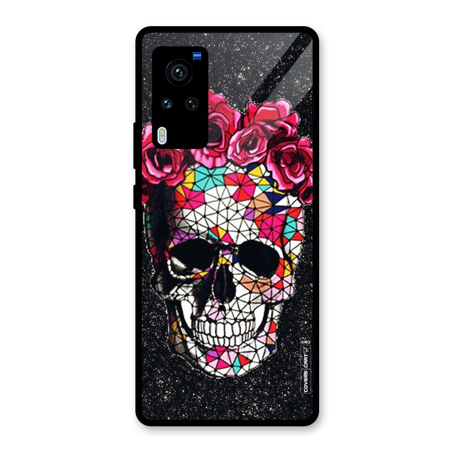 Pretty Dead Face Glass Back Case for Vivo X60 Pro