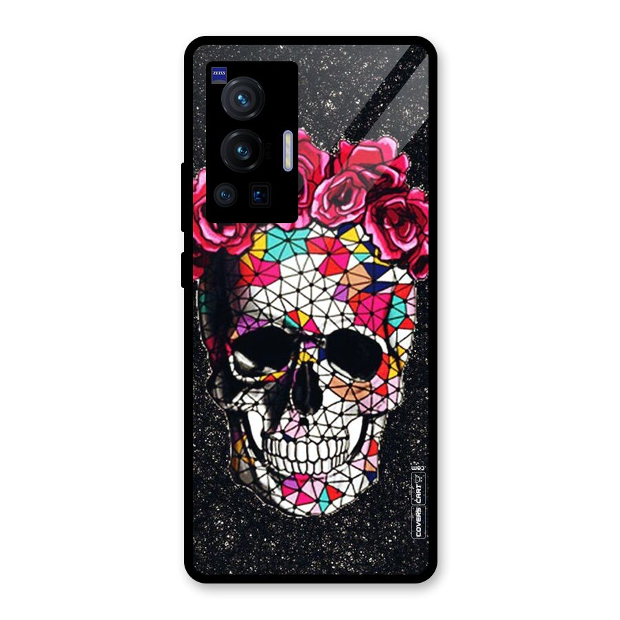 Pretty Dead Face Glass Back Case for Vivo X70 Pro