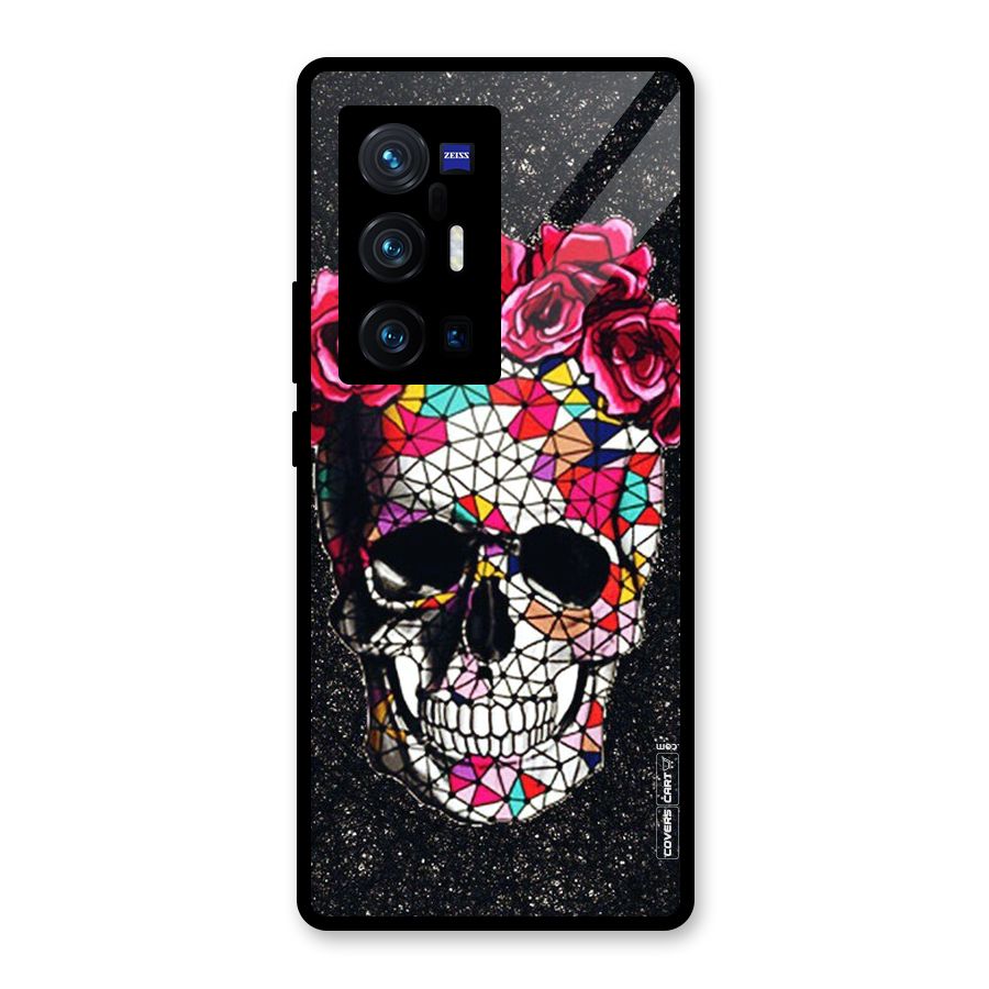 Pretty Dead Face Glass Back Case for Vivo X70 Pro Plus