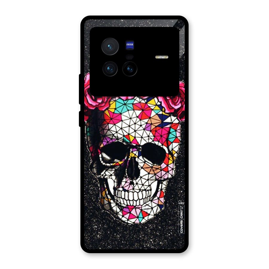 Pretty Dead Face Glass Back Case for Vivo X80