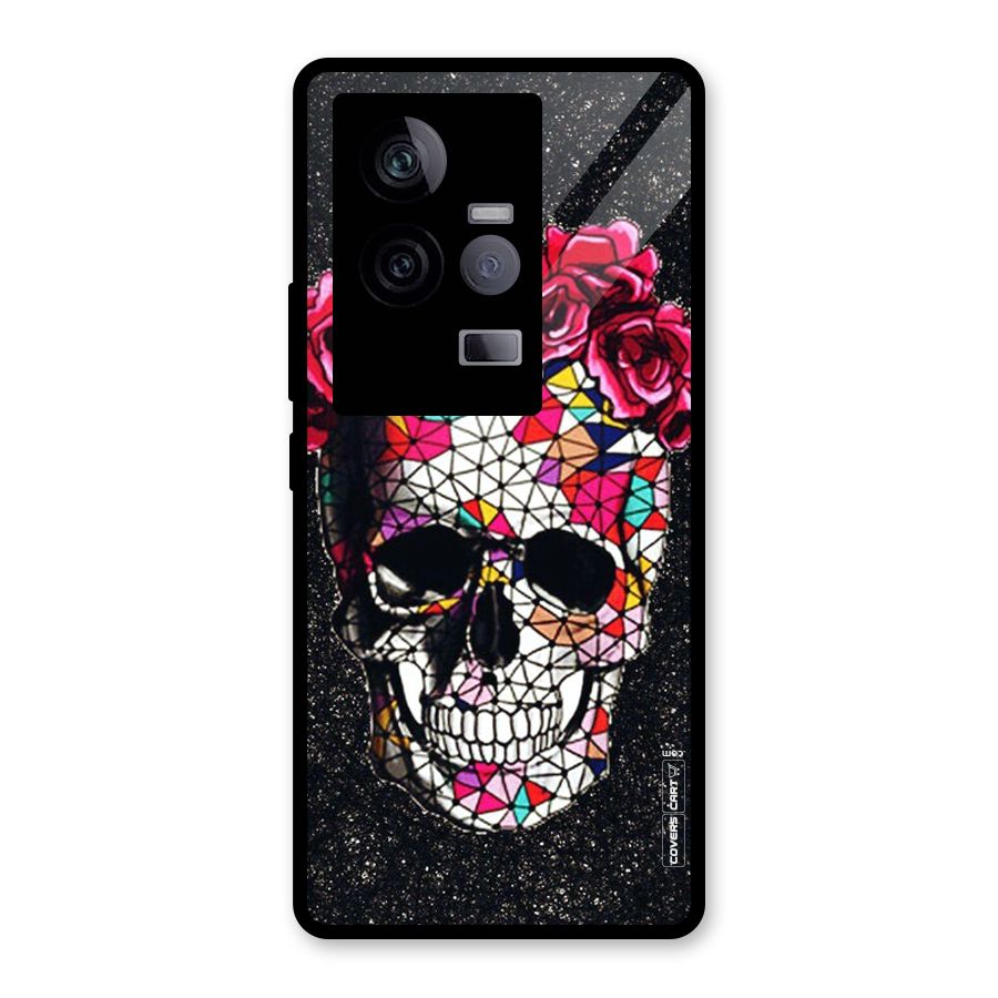 Pretty Dead Face Glass Back Case for Vivo iQOO 11 5G